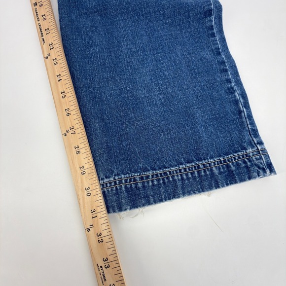 VTG Lucky Brand Gene Montesano Made in USA 90s Women 12/31 Carpenter Dungarees - Picture 10 of 12